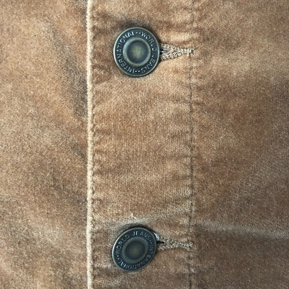 S Suede Skirt With Buttons and Pockets - Picture 4 of 4